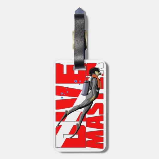 Dive Master Bagagelabel (Achterkant verticaal)