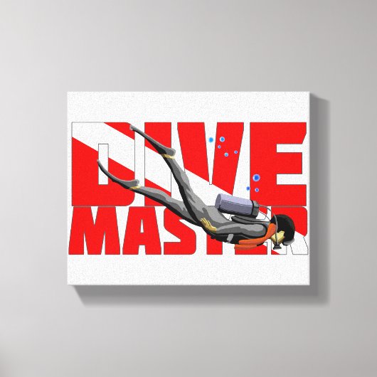 Dive Master Canvas Afdruk (Voorkant)
