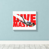 Dive Master Canvas Afdruk (Insitu (Houten vloer))