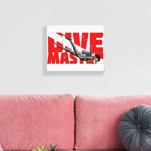 Dive Master Canvas Afdruk (Insitu (Woonkamer))