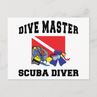 Dive Master SCUBA Diver Briefkaart