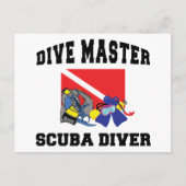 Dive Master SCUBA Diver Briefkaart (Voorkant)