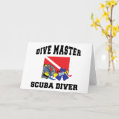 Dive Master SCUBA Diver Kaart (Gele Bloem)