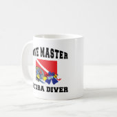Dive Master SCUBA Diver Koffiemok (Voorkant links)