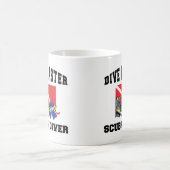 Dive Master SCUBA Diver Koffiemok (Center)