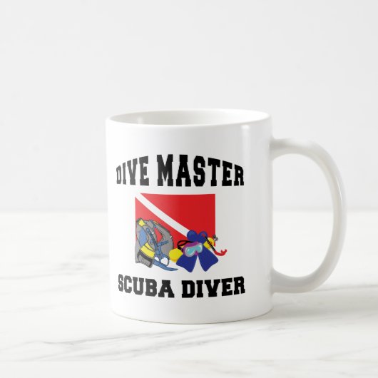 Dive Master SCUBA Diver Koffiemok (Rechts)