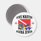 Dive Master SCUBA Diver Magneet (Voorkant / Achterkant)