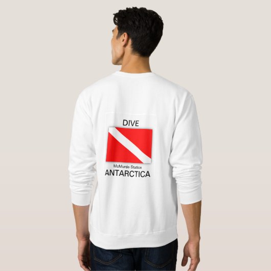 Dive McMurdo Station, Antarctica Sweatshirt (Achterkant volledig)