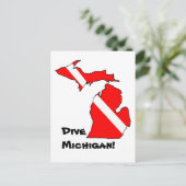 Dive Michigan Briefkaart (Staand voorkant)