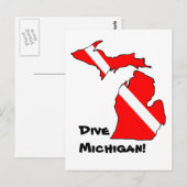 Dive Michigan Briefkaart (Voorkant / Achterkant)