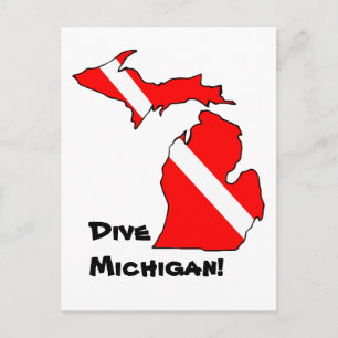 Dive Michigan Briefkaart