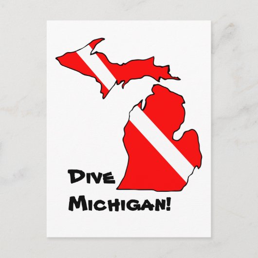 Dive Michigan Briefkaart (Voorkant)