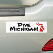 Dive Michigan! Bumpersticker (Op auto)