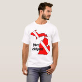 Dive Michigan! T-shirt (Voorkant volledig)