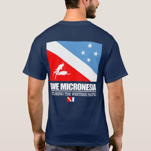 Dive Micronesia (sq) T-shirt (Achterkant)