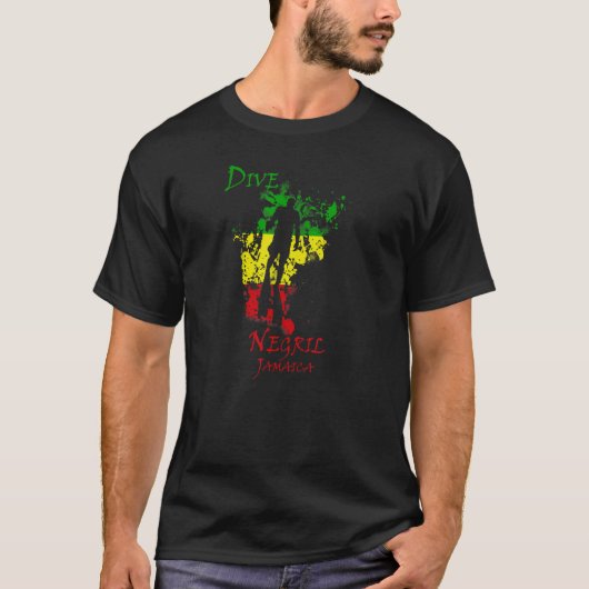 Dive Negril Jamaica Vacation Diving T-shirt (Voorkant)