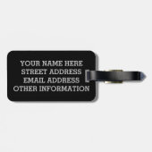 Dive O'Clock Bagagelabel (Achterkant horizontaal)