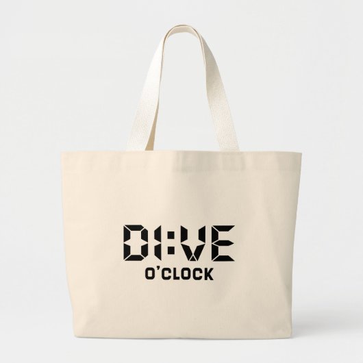 Dive O'Clock Grote Tote Bag (Voorkant)