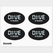Dive O'Clock Ovale Sticker (Vel)