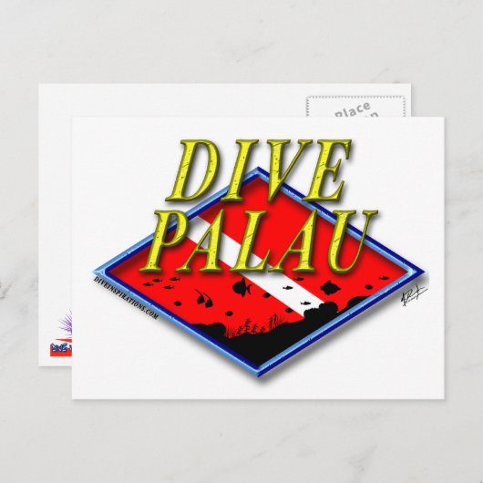 Dive Palau Briefkaart (Voorkant / Achterkant)