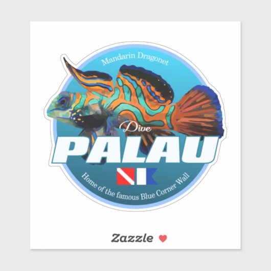 Dive Palau (DD2) Sticker (Vel)