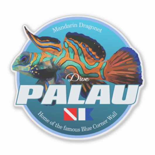 Dive Palau (DD2) Sticker (Voorkant)