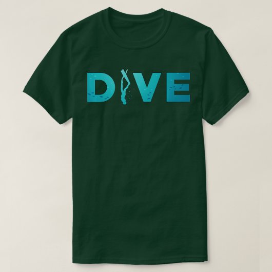 Dive Quote Freedive Spearfish Apnea Apnoe Fans T-shirt (Design voorkant)