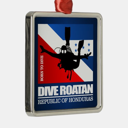 Dive Roatan DF2 Metalen Ornament (Rechts)