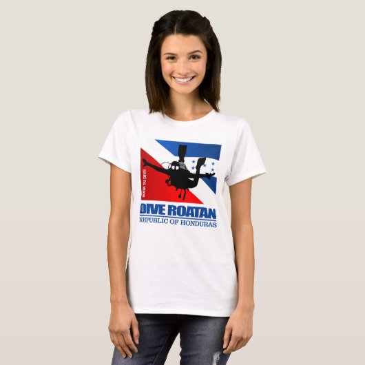 Dive Roatan DF2 T-shirt (Voorkant volledig)