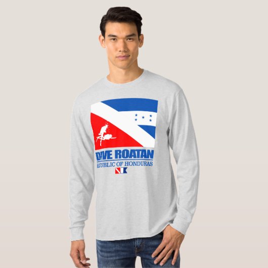 Dive Roatan (geslacht) T-shirt (Voorkant volledig)