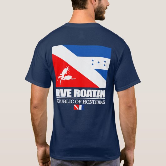 Dive Roatan (geslacht) T-shirt (Achterkant)