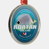 Dive Roatan Island (DD2) Metalen Ornament (Rechts)