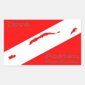 Dive Roatan Rechthoekige Sticker (Voorkant)
