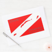 Dive Roatan Rechthoekige Sticker (Envelop)