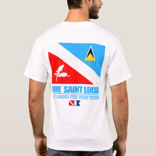 Dive Saint Lucia (sq) T-shirt