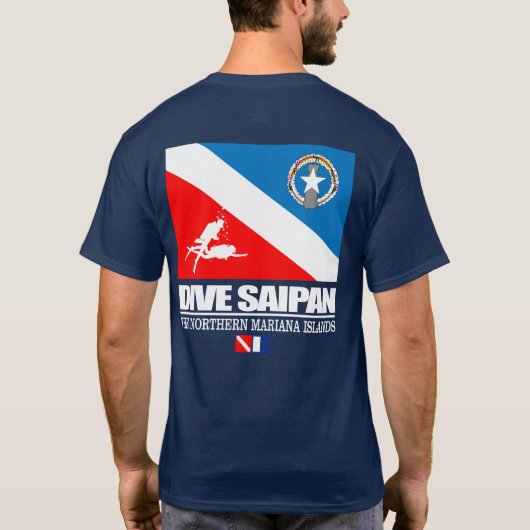 Dive Saipan (geslacht) T-shirt (Achterkant)