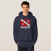 Dive Sardinia (sq) Hoodie (Voorkant volledig)