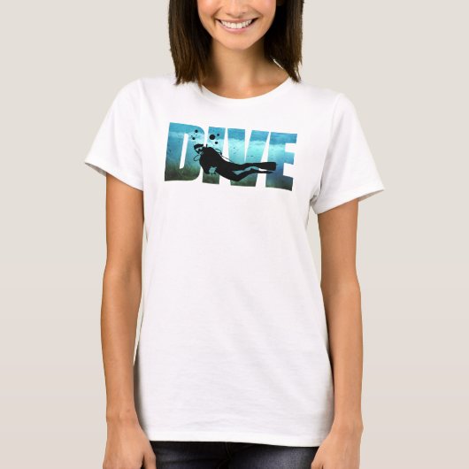 DIVE Scuba Diving Womens T-Shirt (Voorkant)