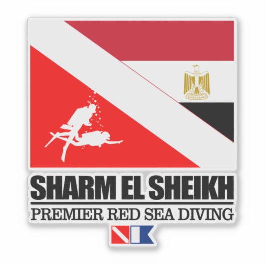 Dive Sharm el Sheikh (sq) Sticker (Voorkant)