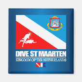 Dive Sint-Maarten (sq) Magneet (Voorkant)