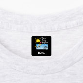 Dive Sleep Herhalingsontwerp - Kleine vierkante kl Labels (Aangebracht)