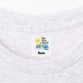 Dive Sleep Herhalingsontwerp - Kleine vierkante kl Labels (Aangebracht)