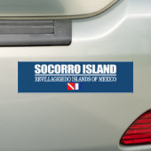 Dive Socorro Island (sq) Bumpersticker (Op auto)