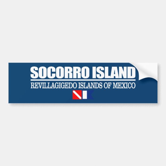 Dive Socorro Island (sq) Bumpersticker (Voorkant)