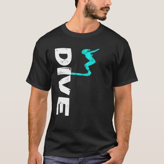 Dive Springboard Diving Board Platform Diving Dive T-shirt (Voorkant)