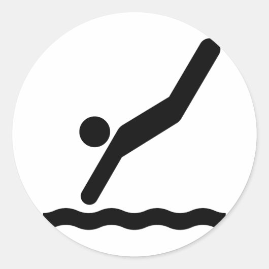 Dive Symbol Sticker (Voorkant)