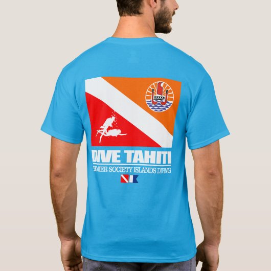 Dive Tahiti (geslacht) T-shirt (Achterkant)