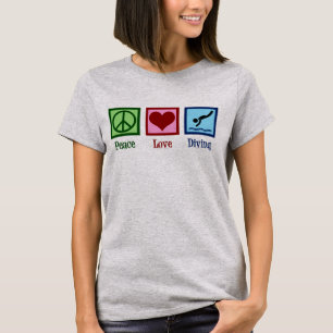 Dive Team Peace Love Diving T-shirt