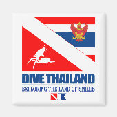 Dive Thailand (sq) Magneet (Voorkant)