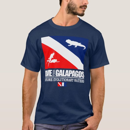 Dive the Galapagos T-shirt (Voorkant)